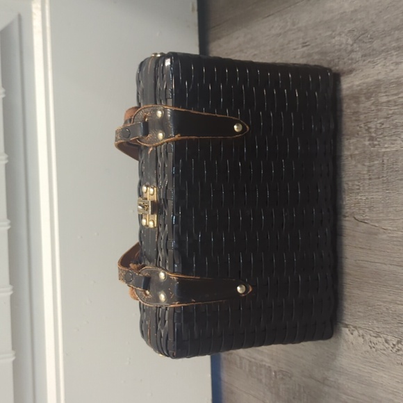 Vintage 1960 Forsum Hong Kong Woven Square Handbag - Picture 4 of 13